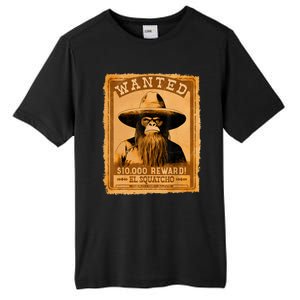 El Squatcho Wanted Poster – Western Bigfoot Funny Sasquatch Tall Fusion ChromaSoft Performance T-Shirt