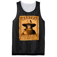 El Squatcho Wanted Poster – Western Bigfoot Funny Sasquatch Mesh Reversible Basketball Jersey Tank