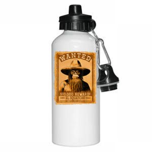 El Squatcho Wanted Poster – Western Bigfoot Funny Sasquatch Aluminum Water Bottle