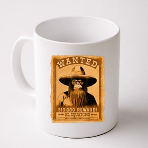 El Squatcho Wanted Poster – Western Bigfoot Funny Sasquatch Coffee Mug