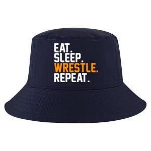 Eat Sleep Wrestle Repeat Wrestling Wrestler Funny Gift Cool Comfort Performance Bucket Hat