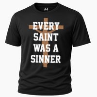 Every Saint Was A Sinner Cooling Performance Crew T-Shirt