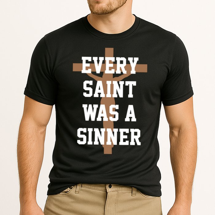Every Saint Was A Sinner Cooling Performance Crew T-Shirt