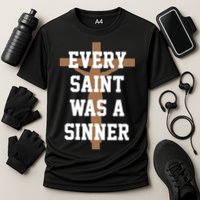 Every Saint Was A Sinner Cooling Performance Crew T-Shirt
