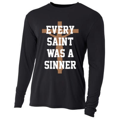 Every Saint Was A Sinner Cooling Performance Long Sleeve Crew