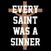 Every Saint Was A Sinner Youth Performance Sprint T-Shirt