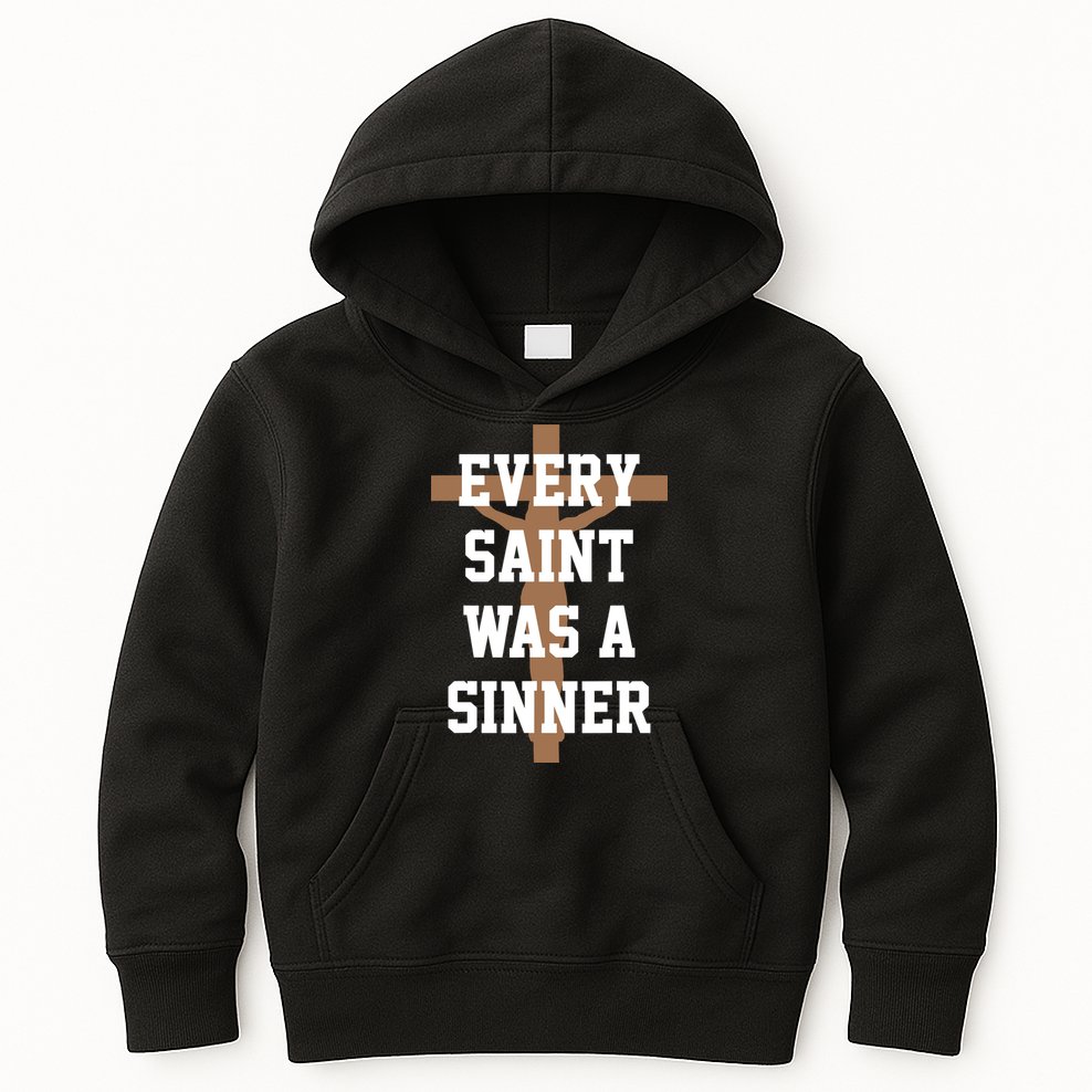Every Saint Was A Sinner Kids Hoodie