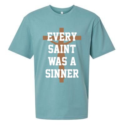 Every Saint Was A Sinner Sueded Cloud Jersey T-Shirt