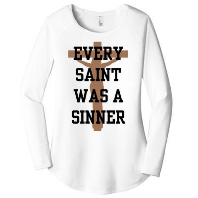 Every Saint Was A Sinner Women's Perfect Tri Tunic Long Sleeve Shirt