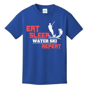 Eat Sleep Water Ski Repeat Water Skiing Wakeboarding Meaningful Gift Kids T-Shirt