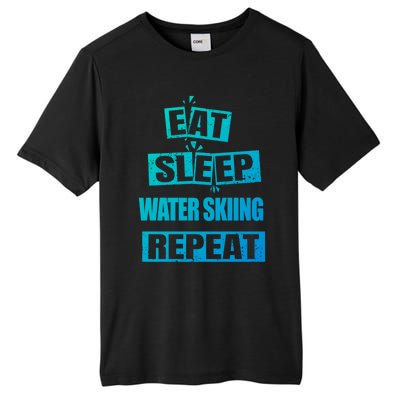 Eat Sleep Water Skiing Repeat Funny Water Skiing Great Gift Tall Fusion ChromaSoft Performance T-Shirt