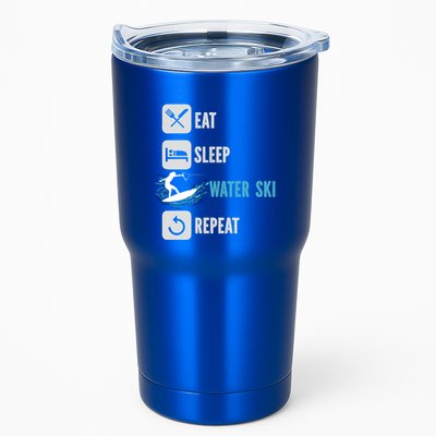 Eat Sleep Waterski Repeat Water Sports Skiing Gift Tumbler