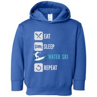 Eat Sleep Waterski Repeat Water Sports Skiing Gift Toddler Hoodie