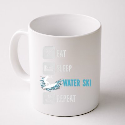 Eat Sleep Waterski Repeat Water Sports Skiing Gift Coffee Mug