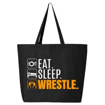 Eat Sleep Wrestle Quote Gift For Wrestler Wrestling Funny Gift 25L Jumbo Tote