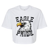 Eagle Spirit Wear Game Day School Mascot Sport Fan Team Bella+Canvas Jersey Crop Tee