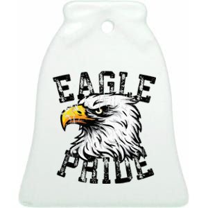 Eagle Spirit Wear Game Day School Mascot Sport Fan Team Ceramic Bell Ornament