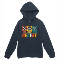 Eat Sleep Web Design Repeat Funny Developer Programmer Urban Pullover Hoodie