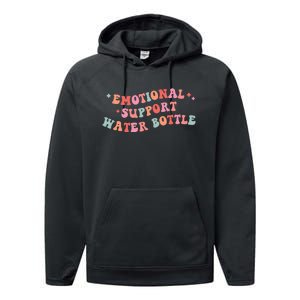 Emotional Support Water Bottle Performance Fleece Hoodie