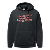 Emotional Support Water Bottle Performance Fleece Hoodie