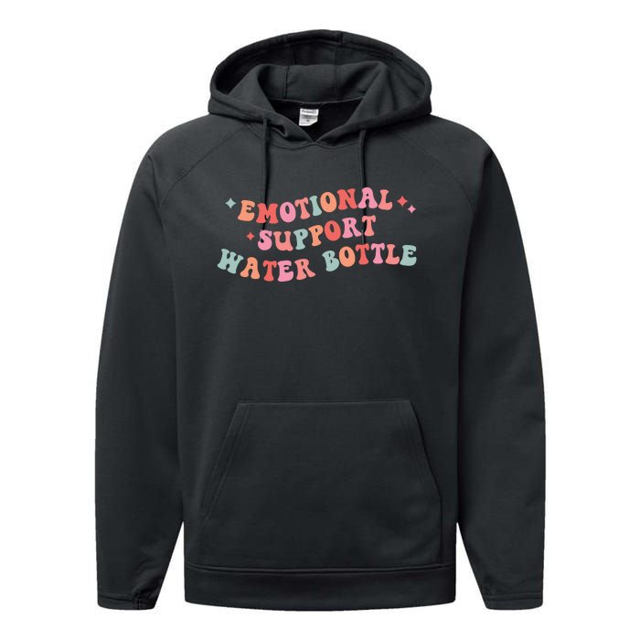 Emotional Support Water Bottle Performance Fleece Hoodie