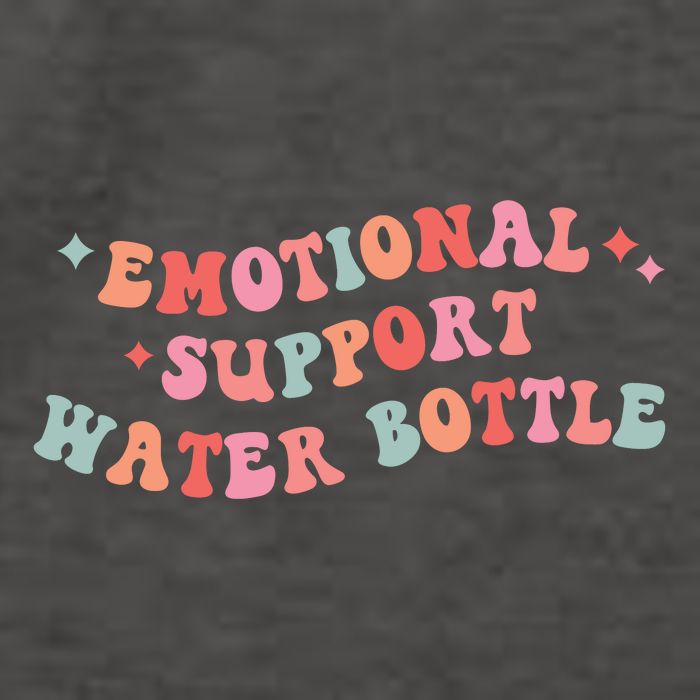 Emotional Support Water Bottle Vector Backpack