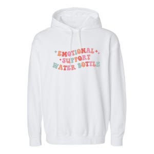 Emotional Support Water Bottle Garment-Dyed Fleece Hoodie