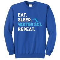 Eat Sleep Water Ski Repeat Funny Water Skier Skiing Lover Gift Sweatshirt