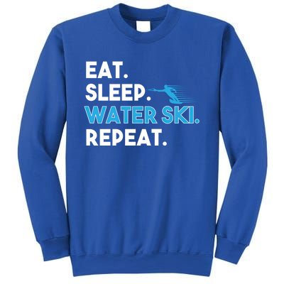 Eat Sleep Water Ski Repeat Funny Water Skier Skiing Lover Gift Sweatshirt