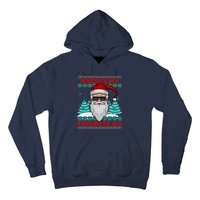 Evil Santa "Where's My Favorite Ho" Funny Ugly Christmas Hoodie