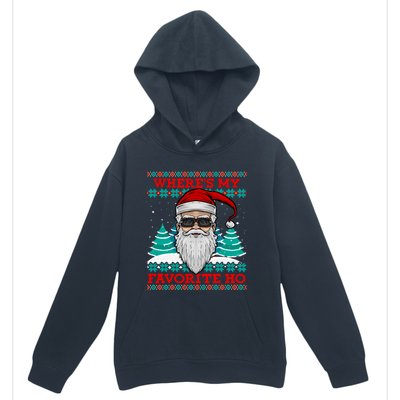 Evil Santa "Where's My Favorite Ho" Funny Ugly Christmas Urban Pullover Hoodie