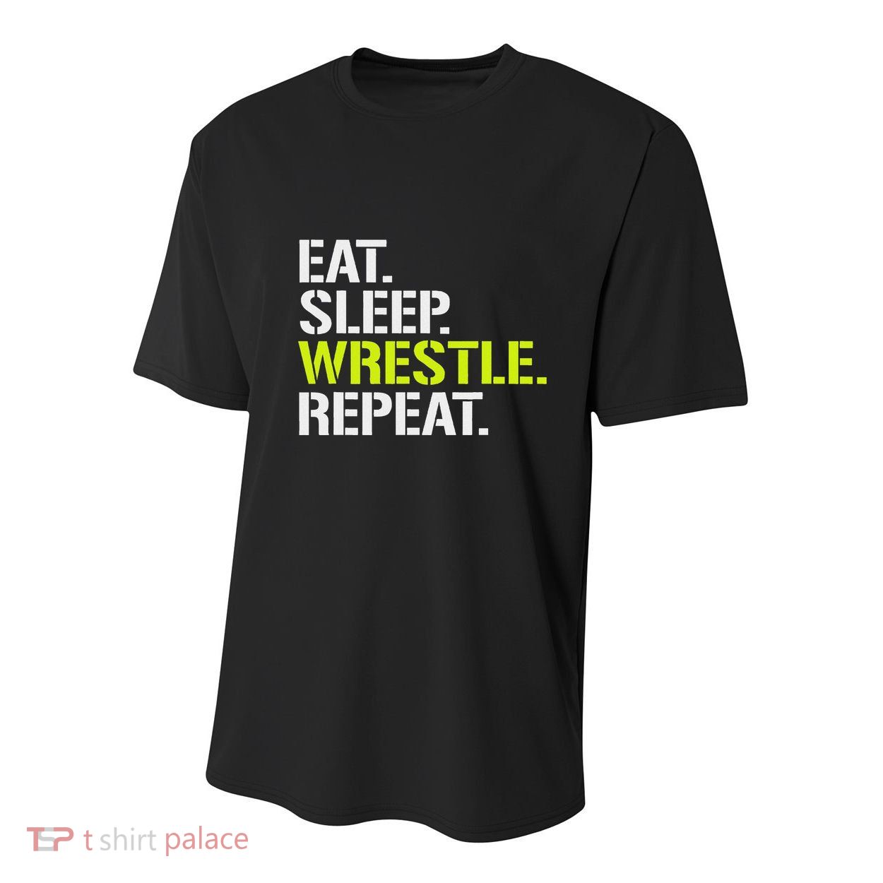 Eat Sleep Wrestle Repeat Cool Wrestling Youth Performance Sprint T-Shirt