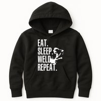 Eat Sleep Weld Repeat Welder Kids Hoodie