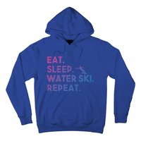 Eat Sleep Water Ski Repeat Funny Water Skier Skiing Lover Cool Gift Hoodie