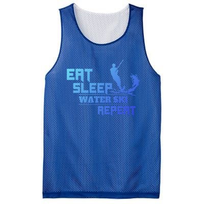 Eat Sleep Water Ski Repeat Water Skiing Wakeboarding Funny Gift Mesh Reversible Basketball Jersey Tank