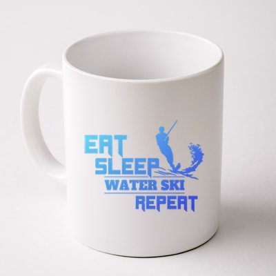 Eat Sleep Water Ski Repeat Water Skiing Wakeboarding Funny Gift Coffee Mug