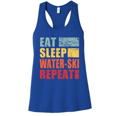 Eat Sleep WaterSki Repeat Gift Women's Racerback Tank