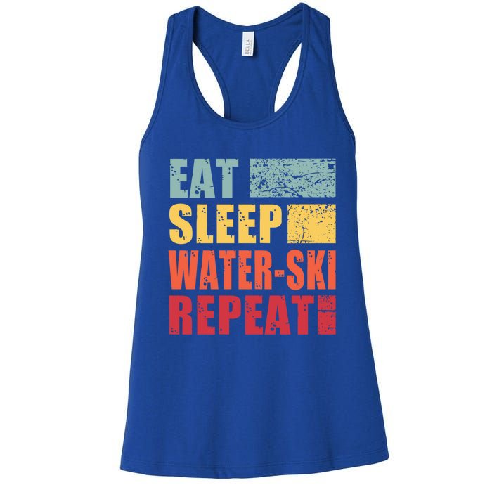 Eat Sleep WaterSki Repeat Gift Women's Racerback Tank