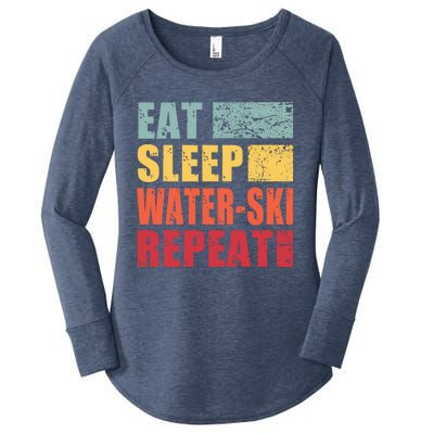 Eat Sleep WaterSki Repeat Gift Women's Perfect Tri Tunic Long Sleeve Shirt