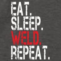 Eat Sleep Weld Repeat Funny Welder Vector Backpack