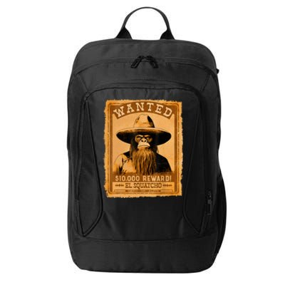 El Squatcho Wanted Poster – Western Bigfoot Funny Sasquatch City Backpack