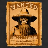 El Squatcho Wanted Poster – Western Bigfoot Funny Sasquatch Adult Drive Performance Visor