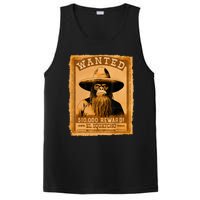 El Squatcho Wanted Poster – Western Bigfoot Funny Sasquatch PosiCharge Competitor Tank