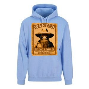 El Squatcho Wanted Poster – Western Bigfoot Funny Sasquatch Unisex Surf Hoodie