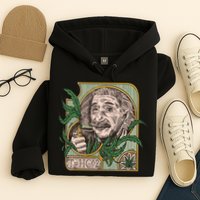 Einstein Smoking Weed Hoodie