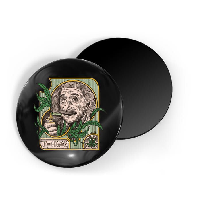 Einstein Smoking Weed Magnet