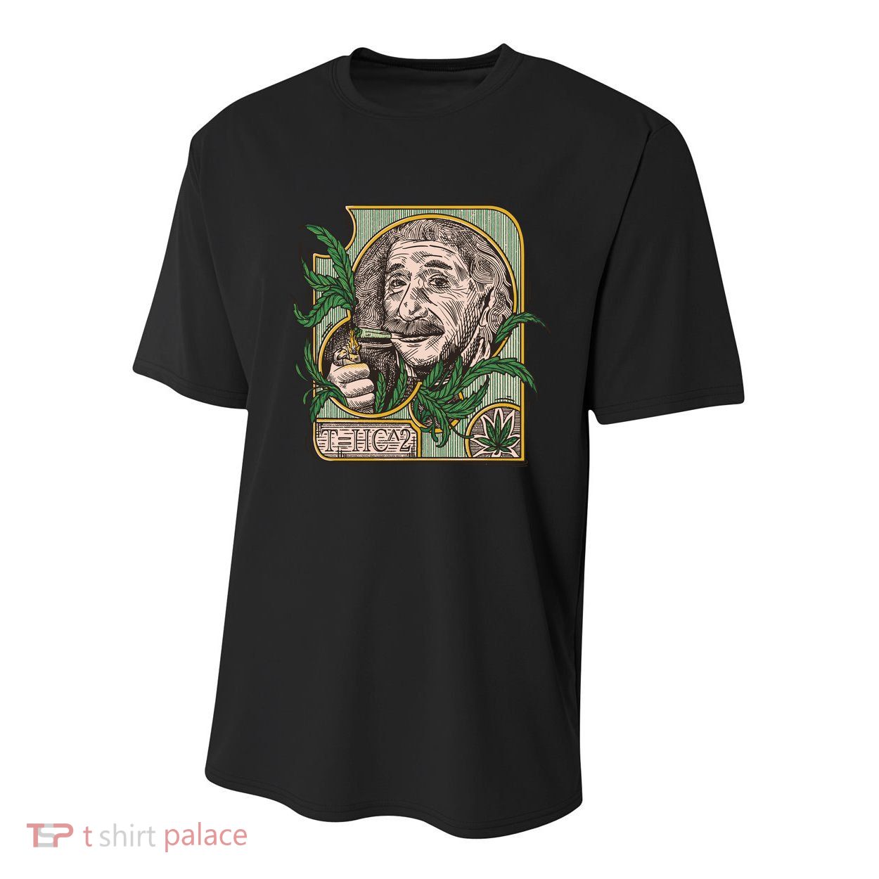 Einstein Smoking Weed Youth Performance Sprint T-Shirt