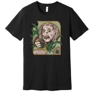 Einstein Smoking Weed Premium T-Shirt