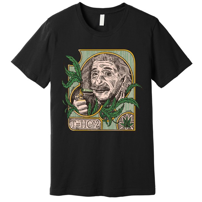 Einstein Smoking Weed Premium T-Shirt