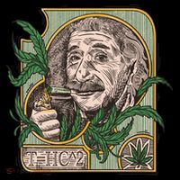 Einstein Smoking Weed Sustainable Knit Beanie
